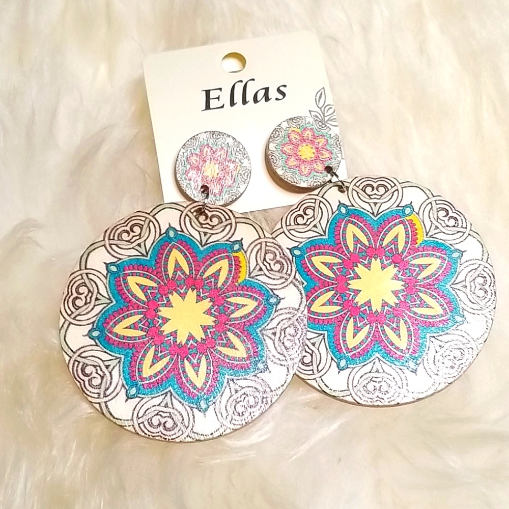3 for $15 Wood Boho Festival Earrings